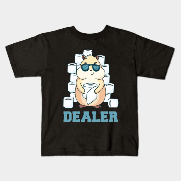 Toilet paper dealer Kids T-Shirt by LR_Collections